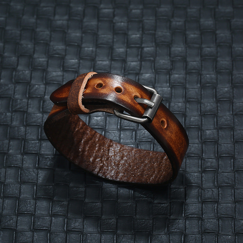 Vintage Leather Wristband