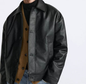 Leather Square Jacket