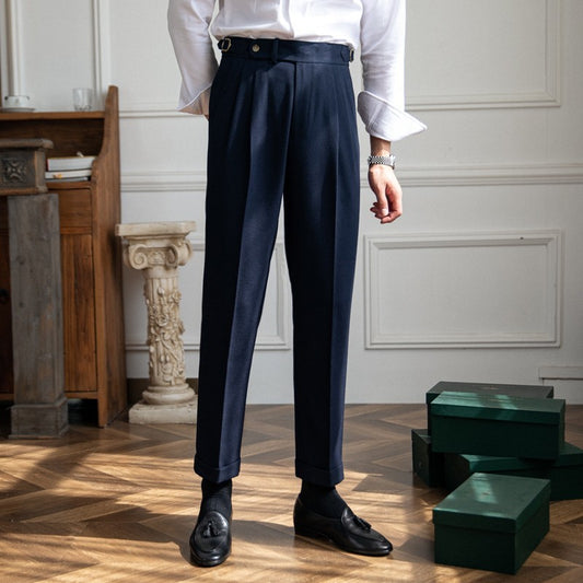 British Style High Waist Trousers